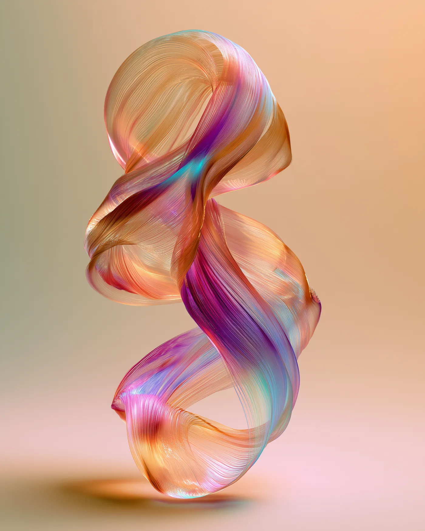 Iridescent form — atmosphere of Motherform Studio